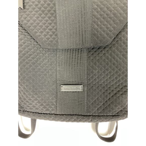 Vera Bradley Change It Up Backpack in Black Quilted Fabric EUC - Picture 2 of 6